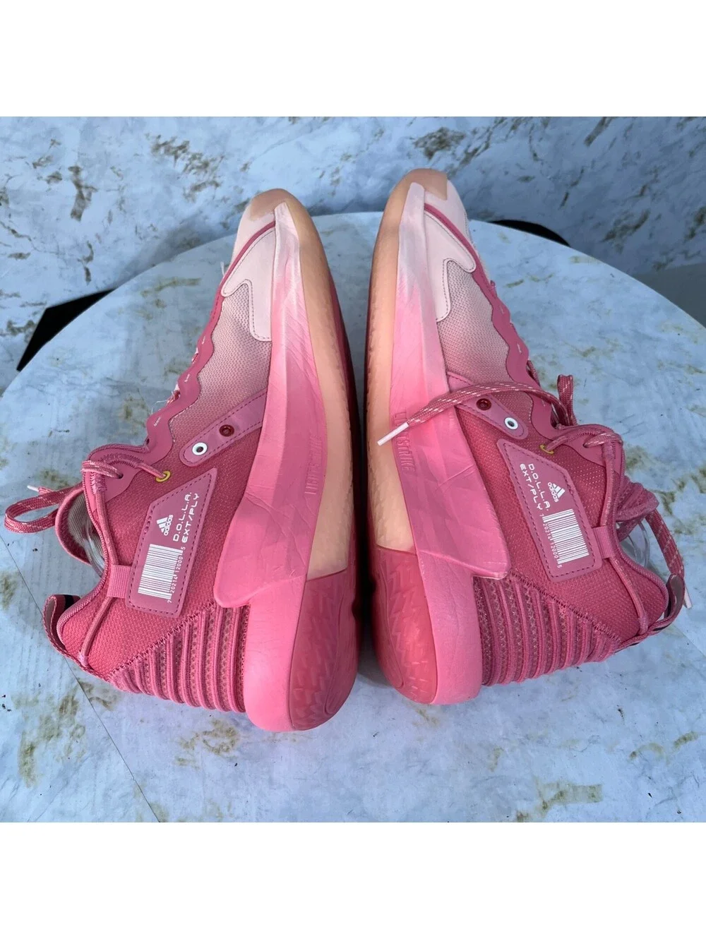 Adidas Dame 7 EXTPLY DOLLA Mens Size 16 Basketball Shoes Pink Athletic Sneakers